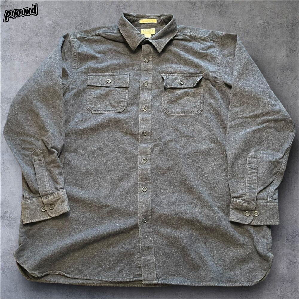 LL Bean Chamois Shirt XXL T Traditional Fit Flannel 187924